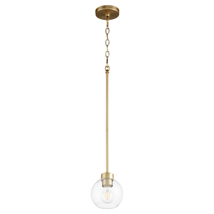 Volán Pendant in Aged Brass
