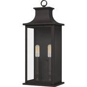 Abernathy 2-Light Outdoor Wall Lantern in Old Bronze