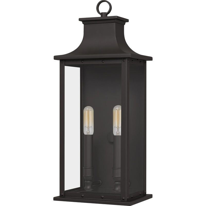 Abernathy 2-Light Outdoor Wall Lantern in Old Bronze