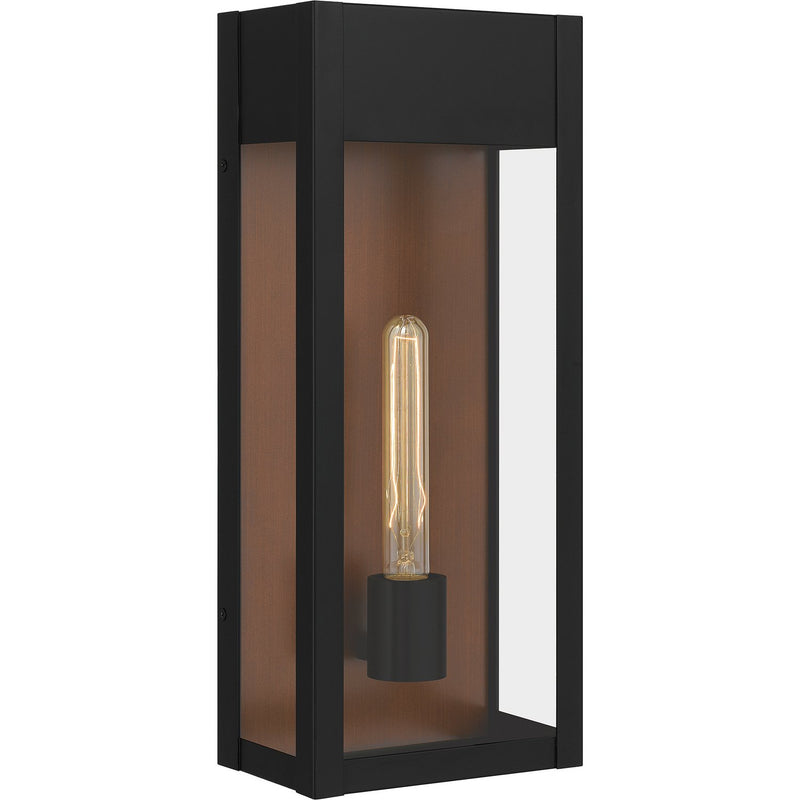 Maren Large Outdoor Wall Lantern in Matte Black