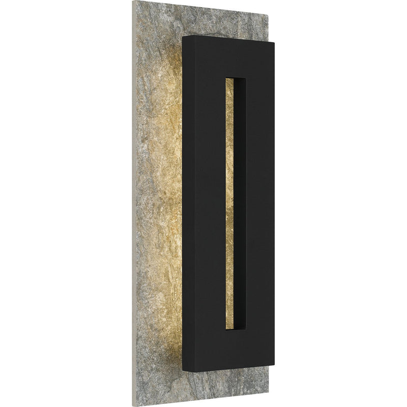 Tate Medium LED Outdoor Wall Sconce in Earth Black