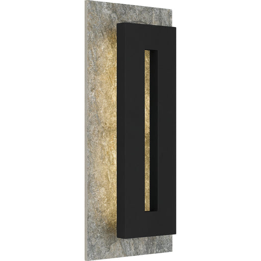 Tate Medium LED Outdoor Wall Sconce in Earth Black