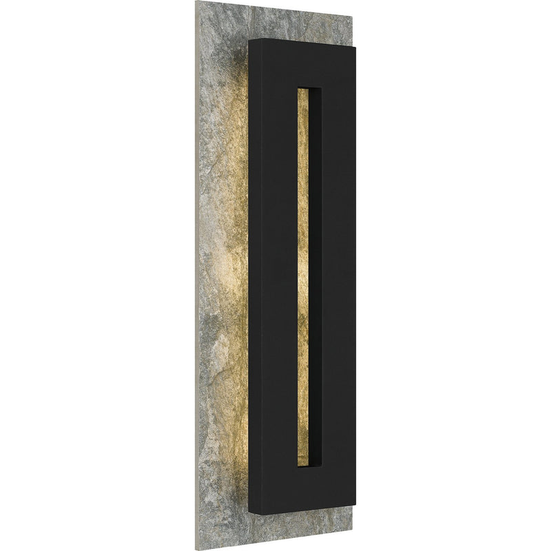 Tate Large LED Outdoor Wall Sconce in Earth Black