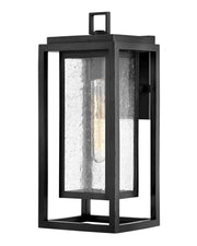 Republic Medium Outdoor Wall Lantern in Black