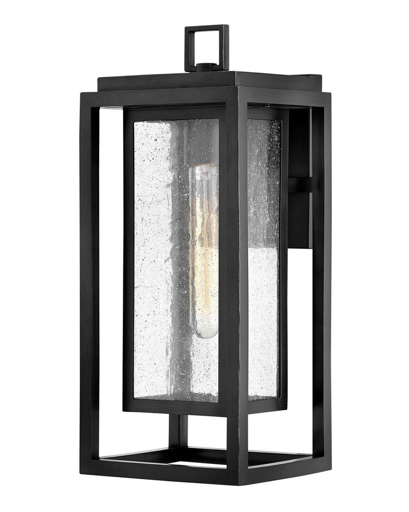 Republic Medium Outdoor Wall Lantern in Black