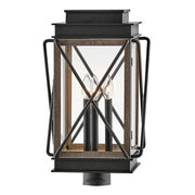 Montecito Large Outdoor Post Light in Black