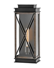 Montecito Medium Outdoor Wall Lantern in Black