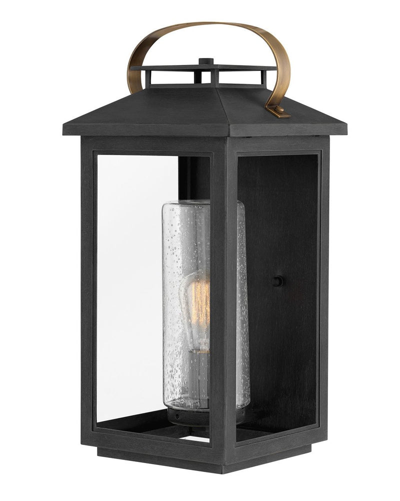 Atwater Large Outdoor Wall Lantern in Black