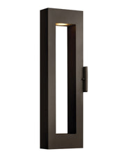 Atlantis Large Narrow Outdoor Wall Sconce in Bronze