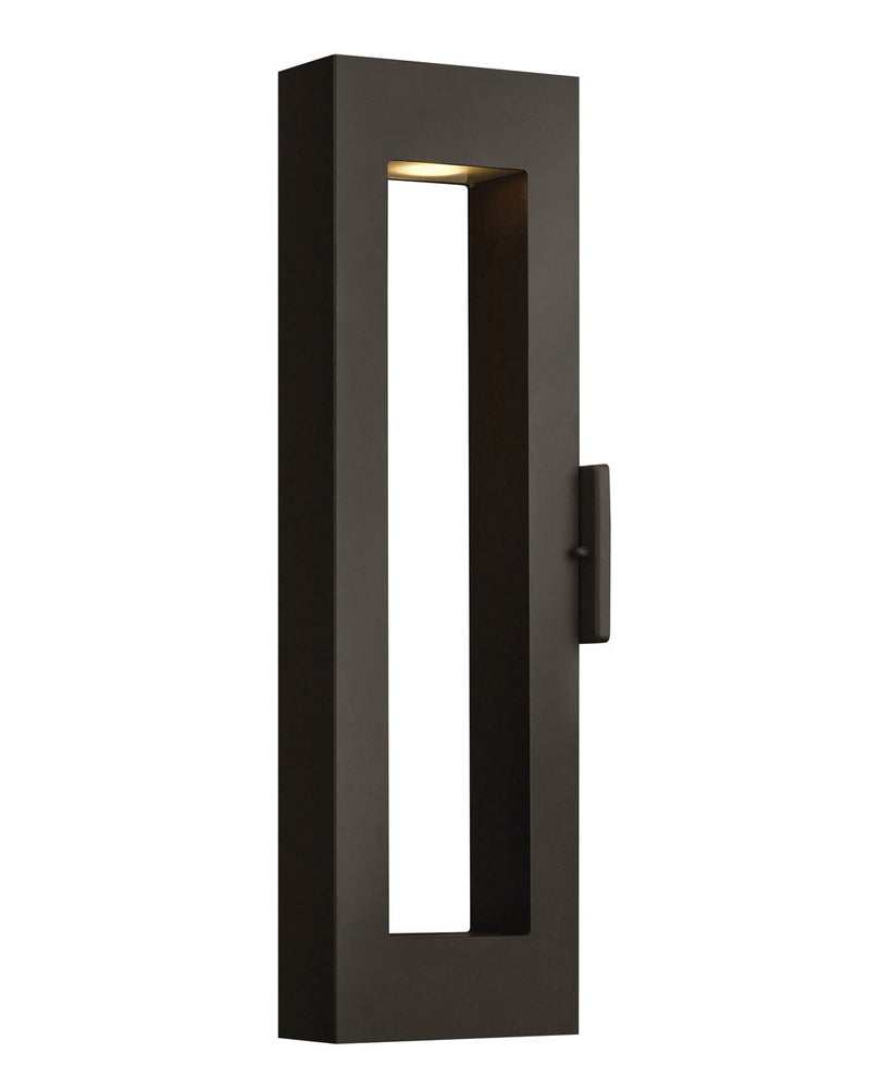 Atlantis Large Narrow Outdoor Wall Sconce in Satin Black