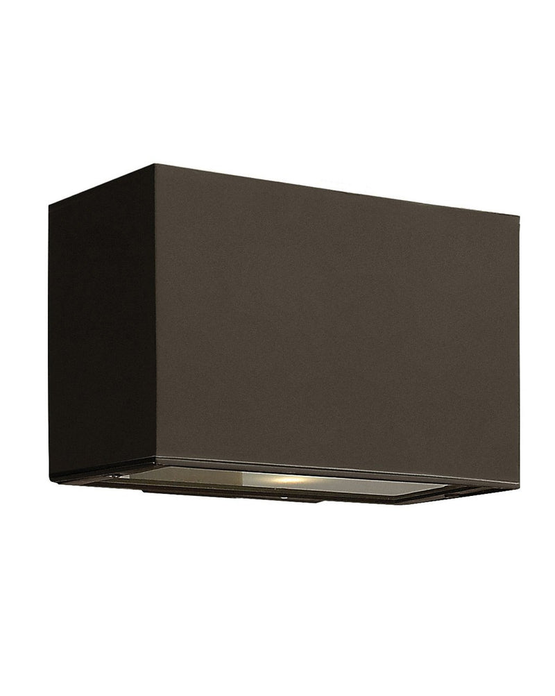 Atlantis Small Up and Down Outdoor Wall Sconce in Bronze