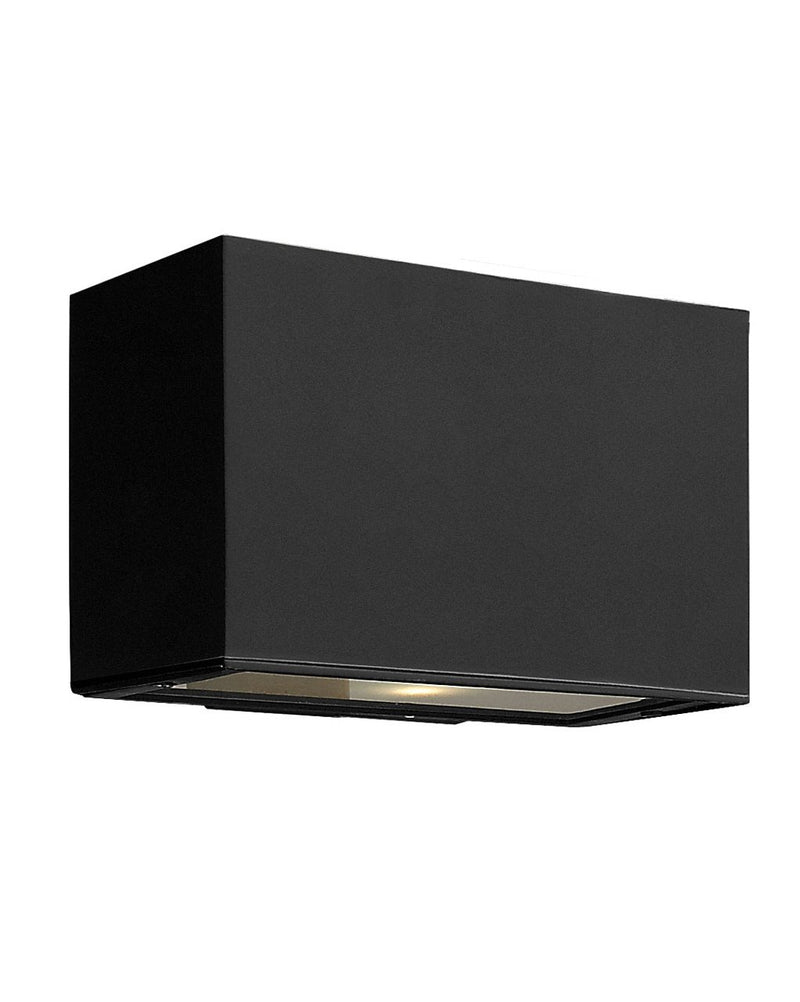 Atlantis Small Up and Down Outdoor Wall Sconce in Satin Black