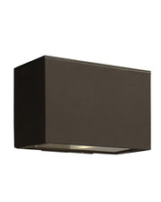 Atlantis Small Downlight Outdoor Wall Sconce in Bronze
