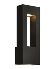 Atlantis Medium Outdoor Wall Sconce in Satin Black