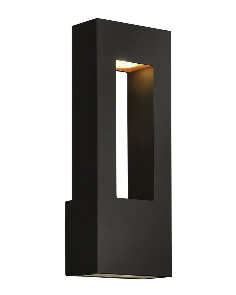 Atlantis Medium Outdoor Wall Sconce in Satin Black