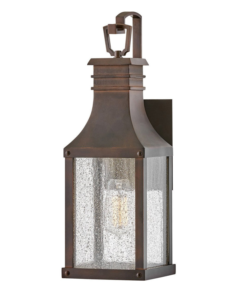 Beacon Hill Small Outdoor Wall Lantern in Blackened Copper