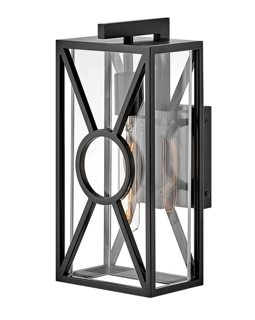Brixton Small Outdoor Wall Lantern in Black
