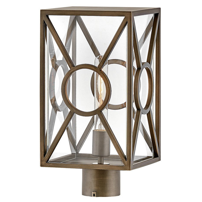 Brixton Outdoor Post Light in Burnished Bronze