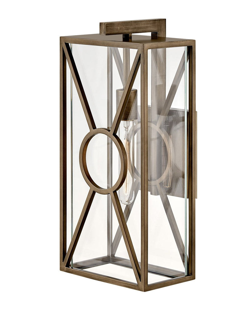 Brixton Medium Outdoor Wall Lantern in Burnished Bronze