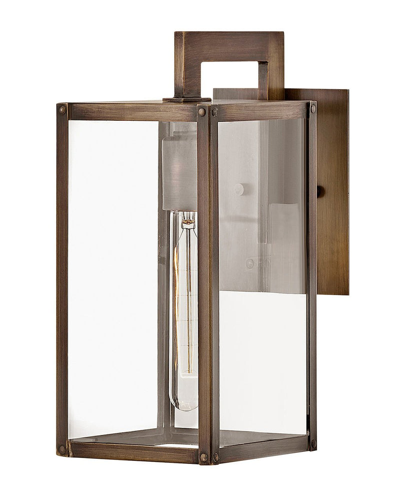 Max Small Outdoor Wall Lantern in Burnished Bronze