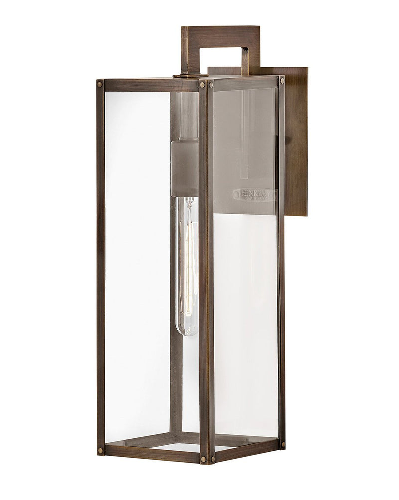 Max Medium Outdoor Wall Lantern in Burnished Bronze