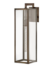 Max Large Outdoor Wall Lantern in Burnished Bronze