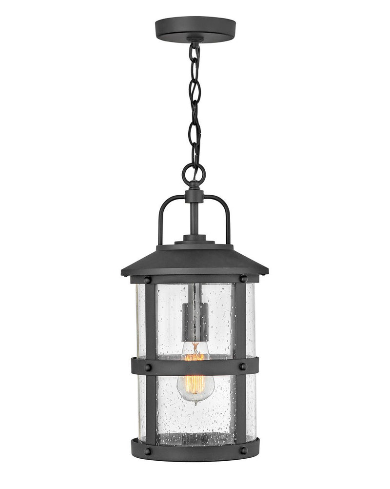 Lakehouse Outdoor Hanging Lantern in Black