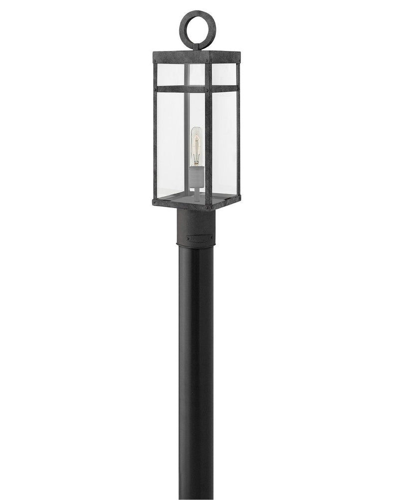 Porter Outdoor Post Light in Aged Zinc