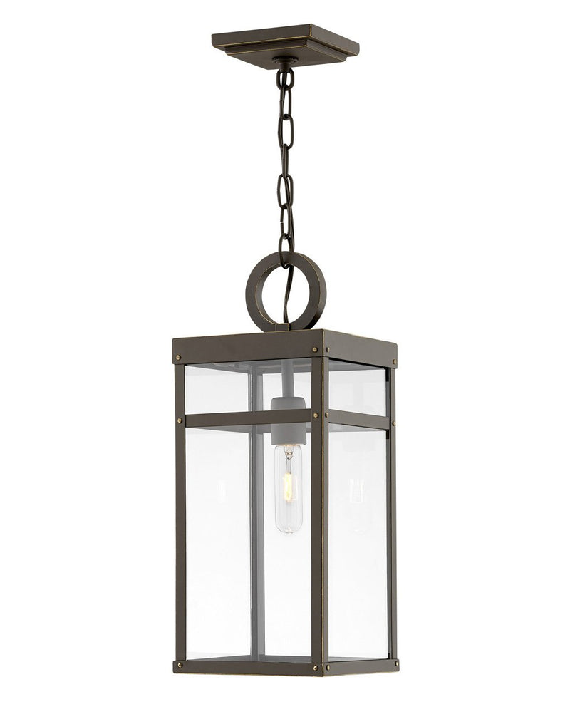 Porter Outdoor Hanging Lantern in Oil Rubbed Bronze