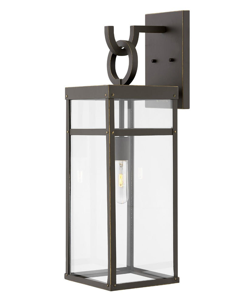 Porter Large Outdoor Wall Lantern in Oil Rubbed Bronze