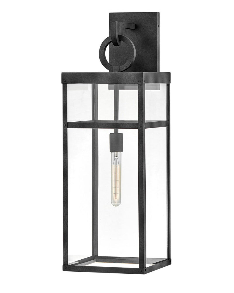 Porter Extra Large Outdoor Wall Lantern in Aged Zinc