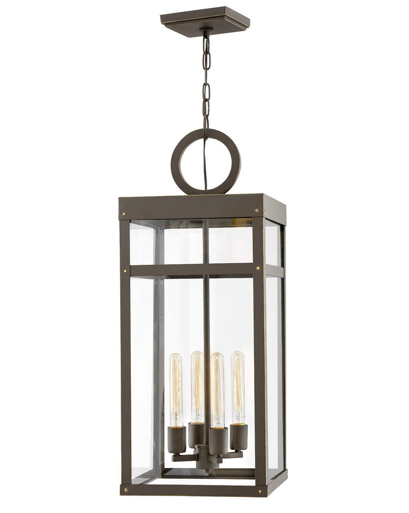 Porter 4-Light Outdoor Hanging Lantern in Oil Rubbed Bronze
