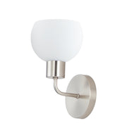 Coraline 1 Light Wall Sconce in Satin Nickel
