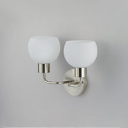 Coraline 2 Light Wall Sconce in Satin Nickel