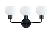 Coraline 3 Light Bath Vanity in Black