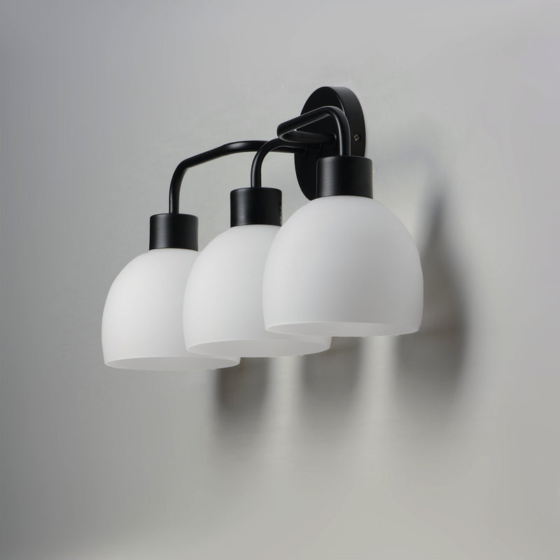 Coraline 3 Light Bath Vanity in Black