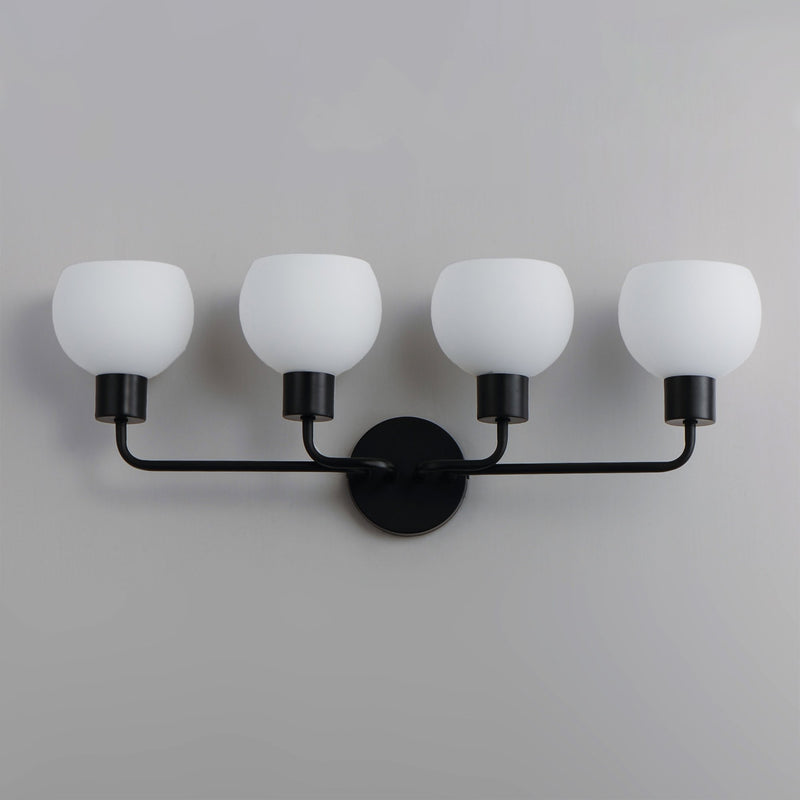 Coraline 4 Light Bath Vanity in Black