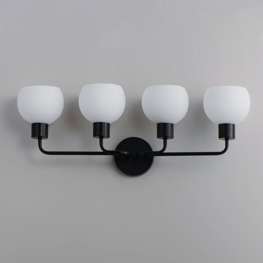 Coraline 4 Light Bath Vanity in Black
