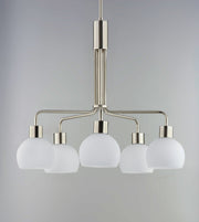 Coraline 5 Light Chandelier in Satin Nickel