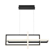 Bordo 3-Light 37.75" Linear Pendant in Matte Black