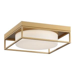 Rover 11.75" LED Flush Mount in Satin Gold Paint