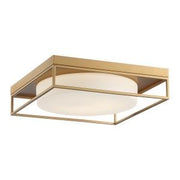 Rover 15" LED Flush Mount in Satin Gold Paint