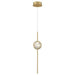 39463-029- Barletta LED Pendant in Brass Anodized Aluminum by Eurofase USA