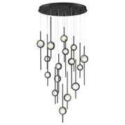 Barletta LED Chandelier in Black Anodized Aluminum - Lamps Expo