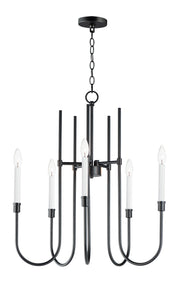 Tux 5 Light Chandelier in Black