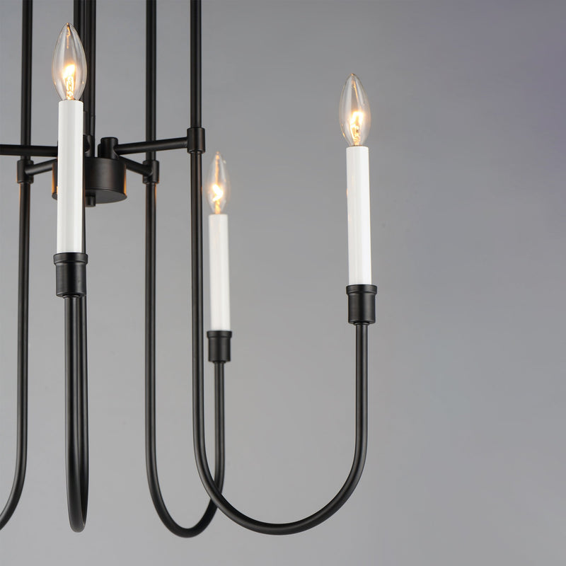 Tux 5 Light Chandelier in Black