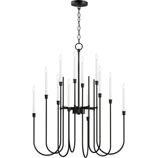 Tux 12 Light Chandelier in Black