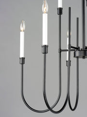 Tux 9 Light Chandelier in Black