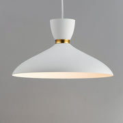 Carillon 16" Pendant in White / Satin Brass