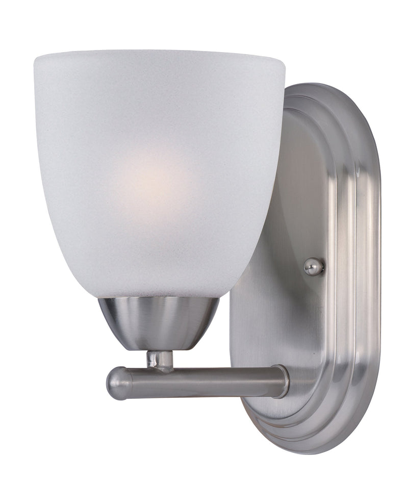 Axis 1 Light Wall Sconce in Satin Nickel